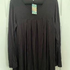 Black long sleeve blouse